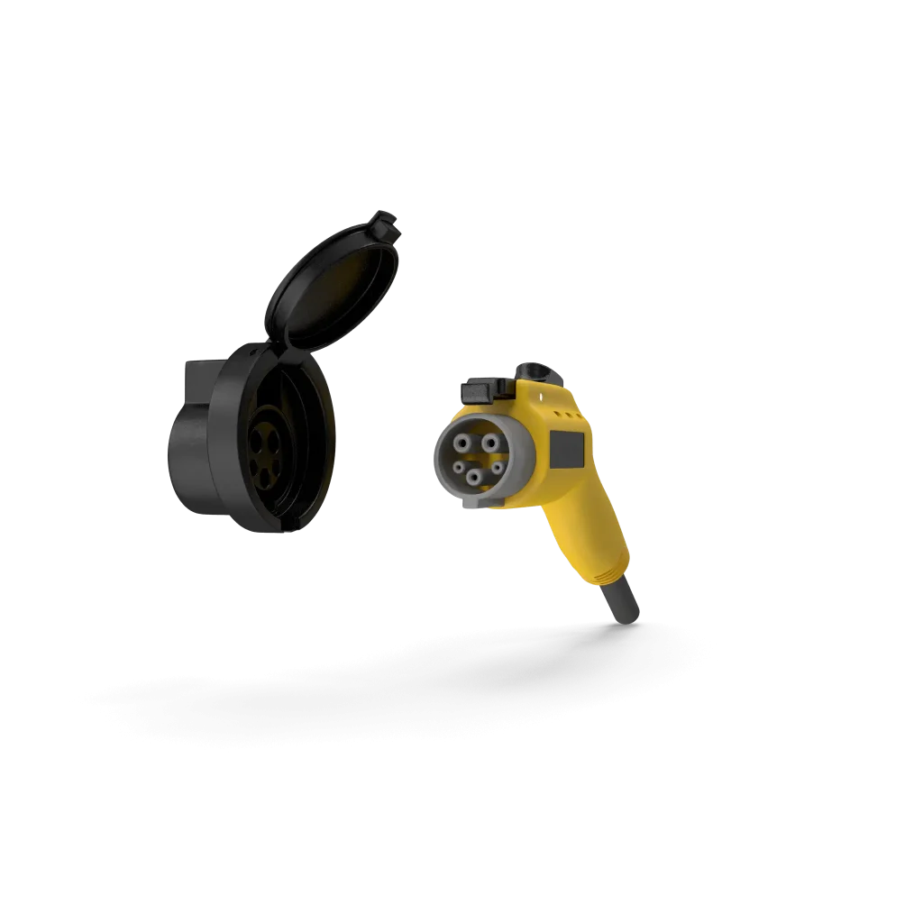 Ev Charging Plug Type 1 Lef Angle